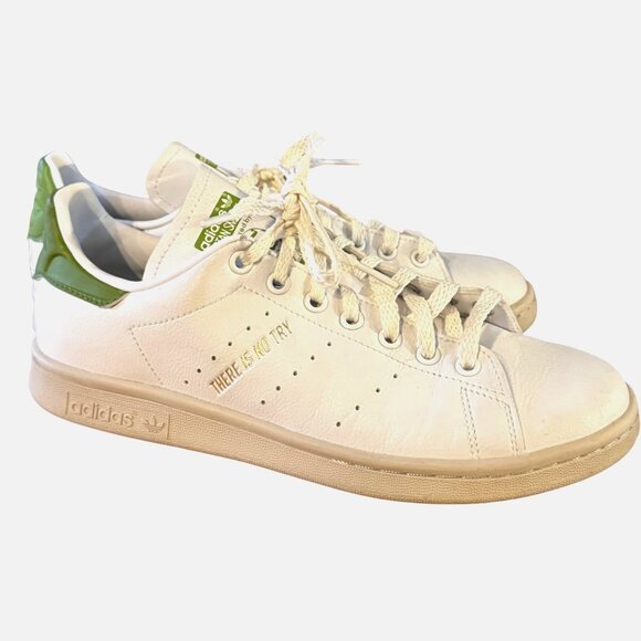 Adidas Stan Smith Yoda Primegreen White Green Sneakers Mens 8.5 Lace-Up - Picture 2 of 16